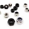 10pcs 304 Stainless Steel Self-locking Nut Hex Nylon Hardware Accessory Locknut M2 M3 M4 M5 M6 Black Silver Insert Lock Nut