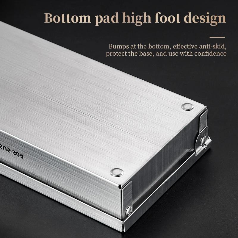 Stal Nierdzewna Pudełko do Przechowywania Sztućców Pałeczki Widelec Łyżka Nóż Podróżne Pojemnik do Przechowywania Stołowej Domowe Kempingowe Pudełko na Sztućce z Pokrywką