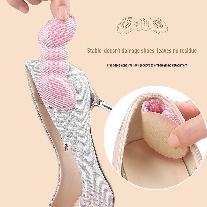 Anti-Slip Heel Pad: Dispensing Glue Butterfly Back Sponge Stickers for High-Heels, Prevent Rubbing and Improve Fit.