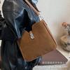 Autumn and winter retro matte small bag women's 2025 new commuter versatile shoulder underarm bag messenger bag bucket bag