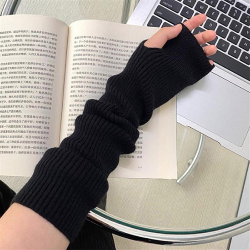 New ArrivalS Open Run Women S Winter Warm Ribbed Knit wriSt Protection gloveS