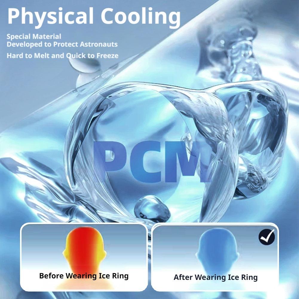 Summer PCM Ice Cooling Neck Collar Portable Hanging Anti-Heat Outdoor Sports Running 28°C Quick Cool Reusable TPU