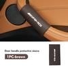 BTY4  Car Door Inner Handle Protective Leather Anti-Wear Sleeve Decor For Mercedes Benz AMG A B C E S G Class A180 CLK CLA GLE GLC