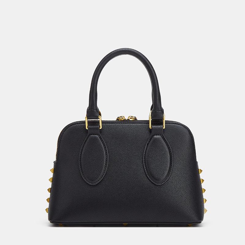 Women's Bag Chain Riveted Shell Handbag Europe and The United States Trend Sweet Cool Leather Women's Bag