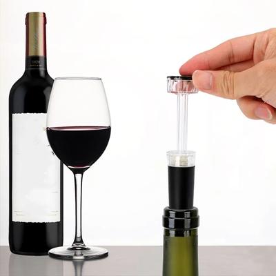 Silikonová vakuová pumpa na víno, nepropustná zátka na lahve vína, opakovaně použitelná zátka na pivo, konzervant na šampaňské, zátka na barový nástroj