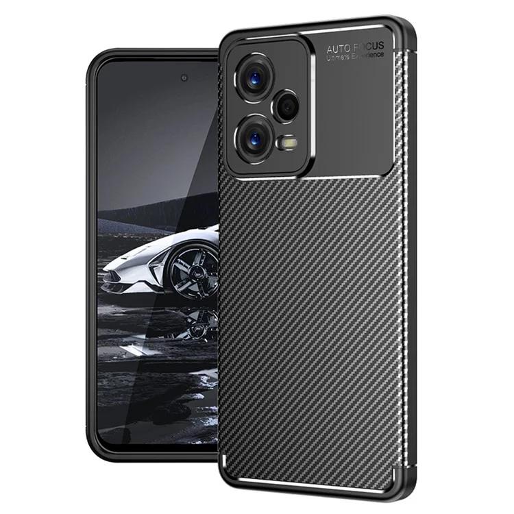 

Для Xiaomi Редми Примечание 12 5G (Индия) / Poco X5 5G Чехол для телефона с текстурой из углеродного волокна, чехол для телефона из ТПУ с защитой от царапин