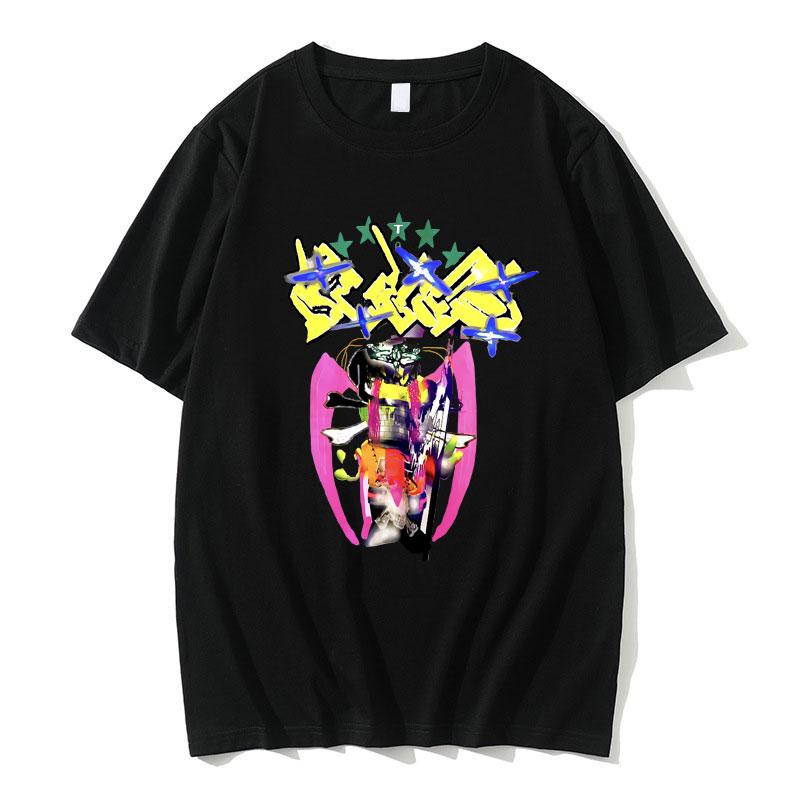 Bladee 333 Skate Drain Gang Graphic T Shirts Men Women Hip Hop Oversized Short Sleeve Unisex Casual Tshirt Male Cotton Tshirts