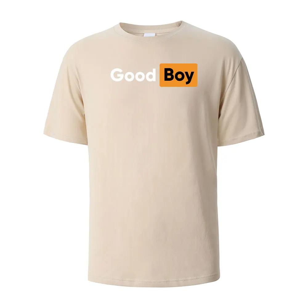 Summer T-shirt Good Boys Printed T-shirt Men and Women 100% Cotton O-collar Oversized Casual Short-sleeved Top