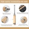 Wood Carving Tool Set 12 A chisel with a canvas case  Woodworking chisel  Woodworking tools and accessories Wood carving chisel Sharp Steel blade