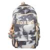 The new schoolbag is high-value, fresh and sweet, literary tie-dye backpack, couple contrasting colors, light travel backpack.