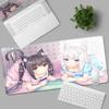 HD Anime Mousepad Cute Chocolate And Vanilla Natural Rubber Nonslip Keyboard Gaming Nekopara Extended Mat PC Office Accessories