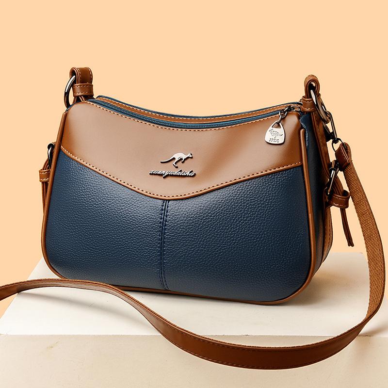 New Fashionable and Versatile Wear-resistant and Durable Ladies Handbag - Trendy Patchwork Crossbody and Shoulder Bag