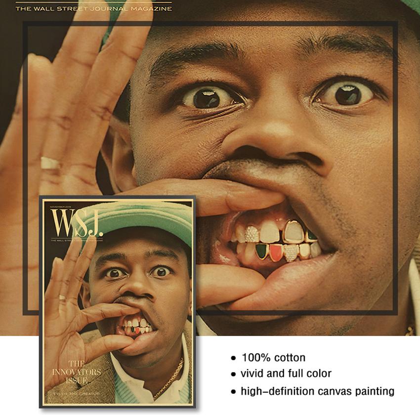 Painting Wall Art for Home/bar Decors Famous Singer Tyler The Creator Poster Retro Vintage Poster Kraft Paper