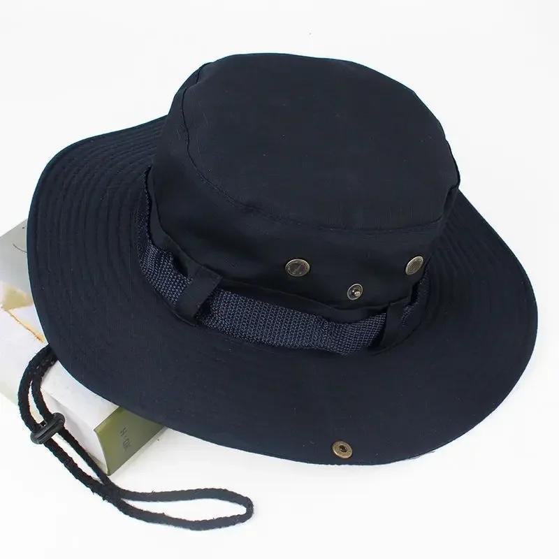 Sonnenhüte für Herren, Outdoor-Angelmütze, breite Krempe, UV-Schutz, Damen, Fischerhut, Sommer, Wandern, Fischermütze