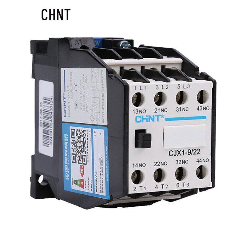 Chint CJX1 Series AC Contactor: 9/22, 12/22, 16/22, 32/22, 45, 63-7, available in 220V, 380V.