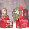 Festive Christmas Iron Mailbox Gift Box Charming Tin With Cartoon Checkered Style For Children