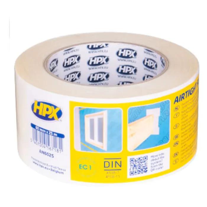 Hpx Airtight Flex Go Without Backing Paper, Pe Tape 60 × 25 , Flexible For Vapor Barriers And Penetrations, Acrylic 0.25 , Din 4108, Ec1 Plus