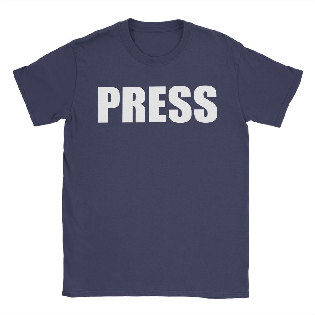 Unisex Press for Journalists Reporters T Shirts Cotton Clothes Vintage Short Sleeve Crew Neck Tees Summer TShirt