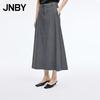 2026 Spring A-Line Wool Blend Skirt