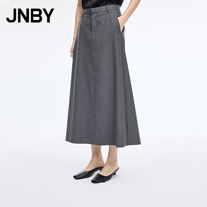 JNBY 2026 Spring A-Line Wool Blend Skirt L