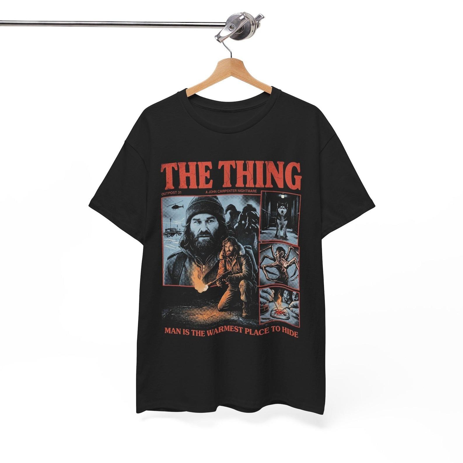 The Thing Movie Shirt, 80s Sci Fi Horror Tee, MacReady Film Lover Gift M