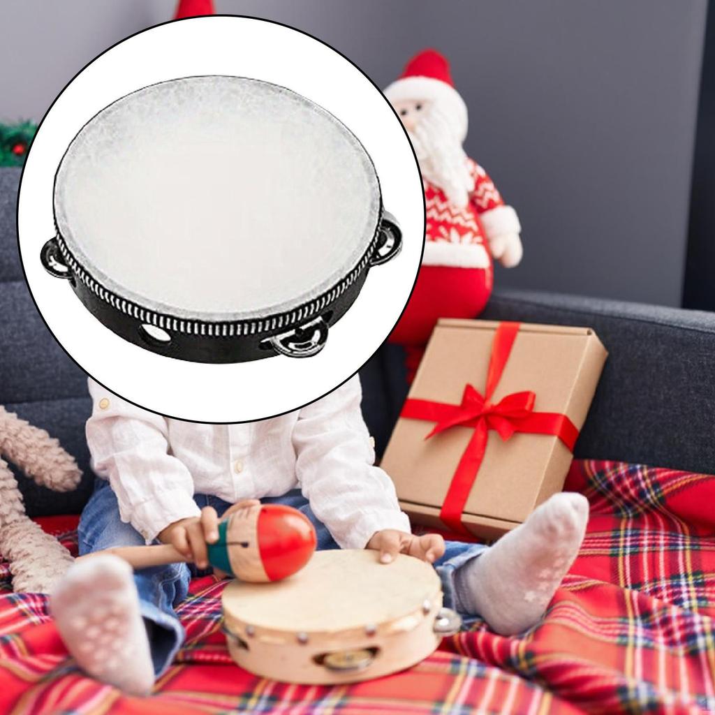 Hand Held Tambourine for , Musical Rhythm Toy, Versatile Percussion Instrument