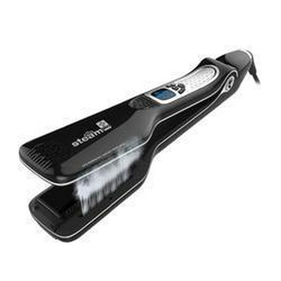 Pro Salon Steam Hair Straightener & Curler - Ionic, Damage-Free Dual-Use