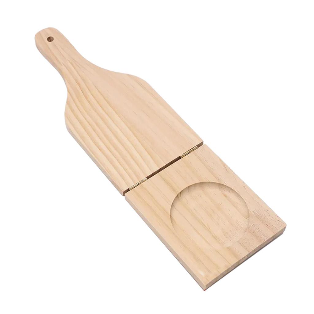 Plantain Press Wooden Masher Manual Food Crusher Rustic Potato Ricer for Homemade Meal Preparation