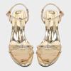 Sexy Peep Toe Narrow Strap High Heels Women Elegant Ankle Wrap Modern Heeled Sandals Summer Gold Wedding Party Designer Shoes