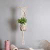 1/2Pcs Handmade Macrame Plant Hanging Rope Flower Pot Planter Hanger Wall Decor Courtyard Garden Plant Hanging Basket Rope
