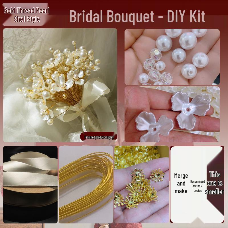 

Набор для свадебного букета ручной работы - Задумчивый подарок для лучшей подруги