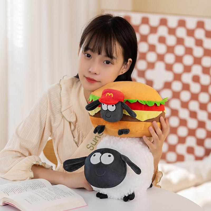 Shaun das Schaf Plüschtier Lamm Kissen für Kinder Ein niedliches und kuscheliges Geburtstags- oder Weihnachtsgeschenk