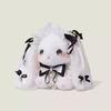 New Lolita Kawaii Drooping Ear Rabbit Doll Bag Bow Cute Plush Bag Pearl Original Crossbody Backpack Girlfriend Gift