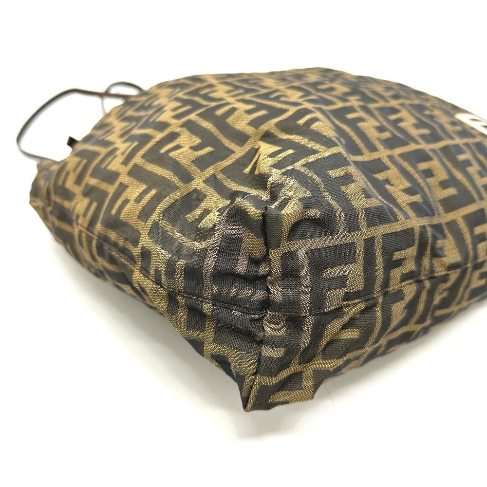 FENDI Zucca pattern Logo Hardware Hand Bag, All-Over Print Shoulder Bag Tote Bag