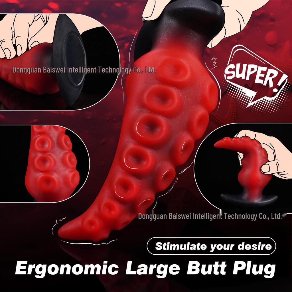 Alien Octopus Tentacle Anal Plug for Women - Outdoor Wearable Dildo Toy