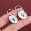 Blue Lace Agate Earrings Original Gemstone Earring Handmade Decent Jewelry 925 Sterling Silver Earrings Vintage Design Earring Gifts For Her