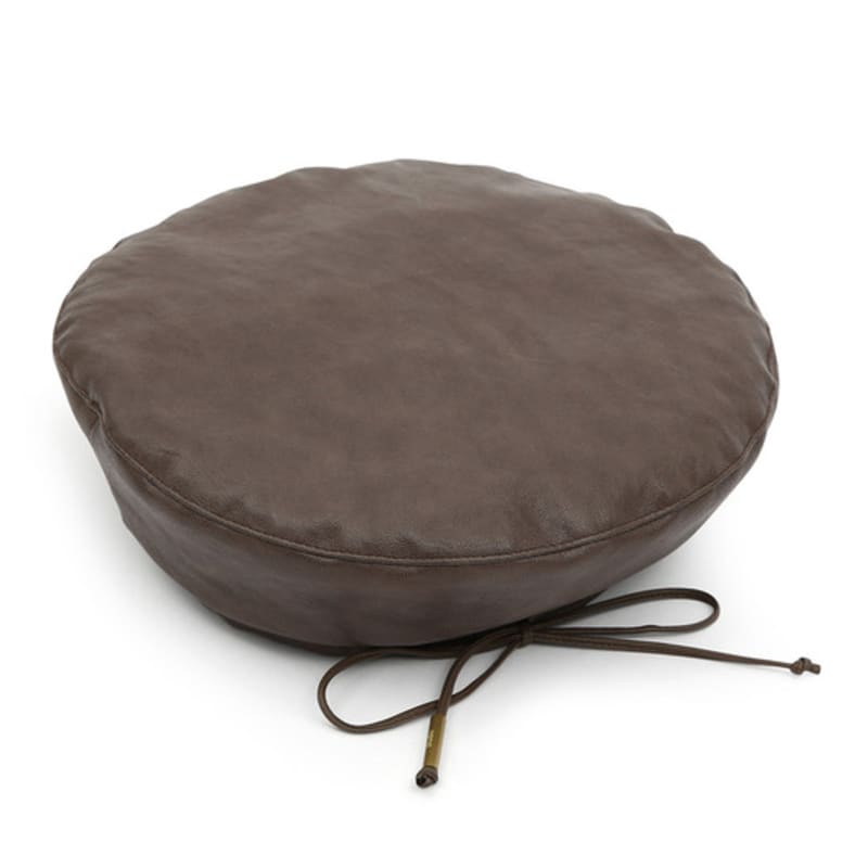 UNDERCONTROL STUDIO PLATE BERET / STRAP / LEATHER / Brown