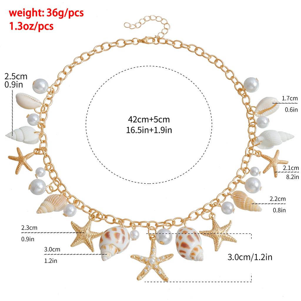 New Fashion Retro Versatile Ethnic Shell Starfish Metal Bohemian Waist Chain Belt Women Chain Waist Seal Body Decor Accessories