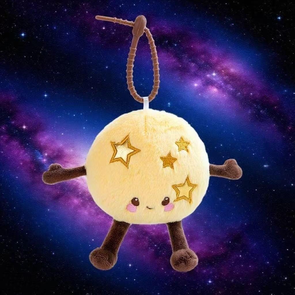 Creative Sun Moon Earth Venus Saturn Mars Cartoon Plush Pendant For Kids Room Decor