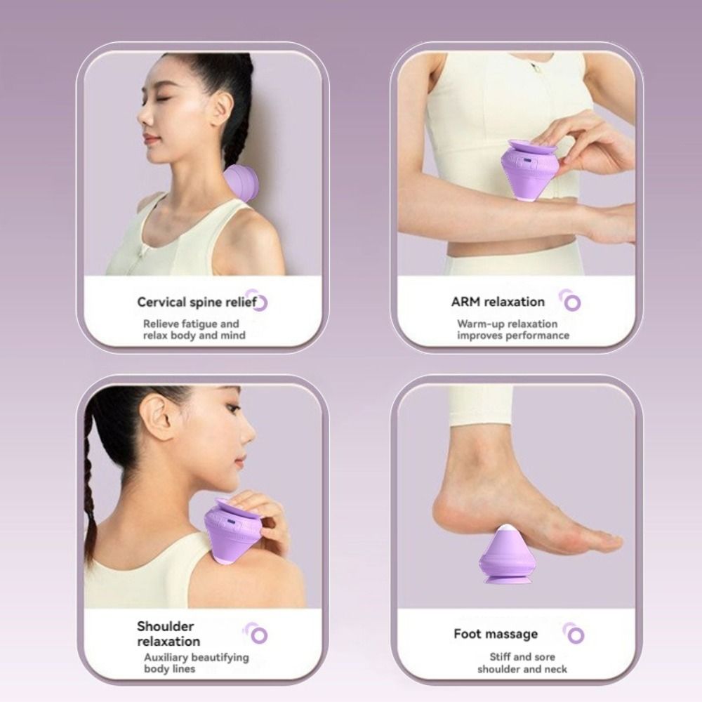 2 Adjustable Temperature Adsorption Type Massager Ball Electric Acupoint Massager  Home Use