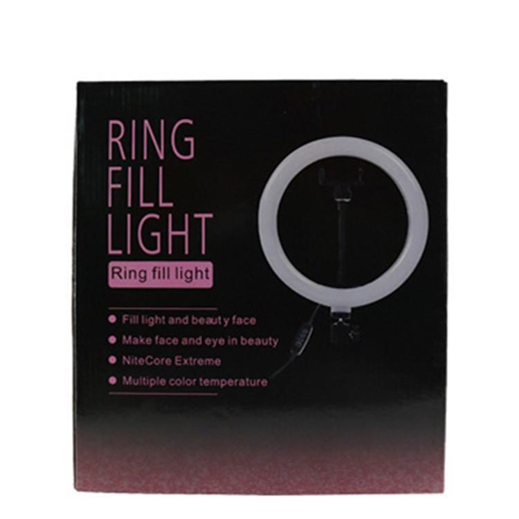 RGB 10-calowa lampa pierścieniowa do selfie do fotografii