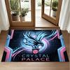 Crystal Palace Football Design Crystal Velvet Rug Soft Decorative Mat for Bedroom Entrance