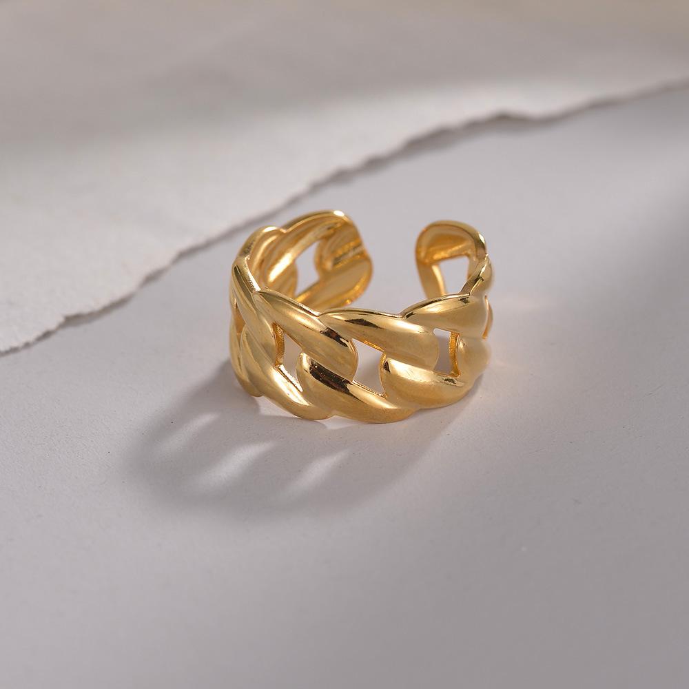 Adjustable Non-Fade Electroplated Couple's Ring