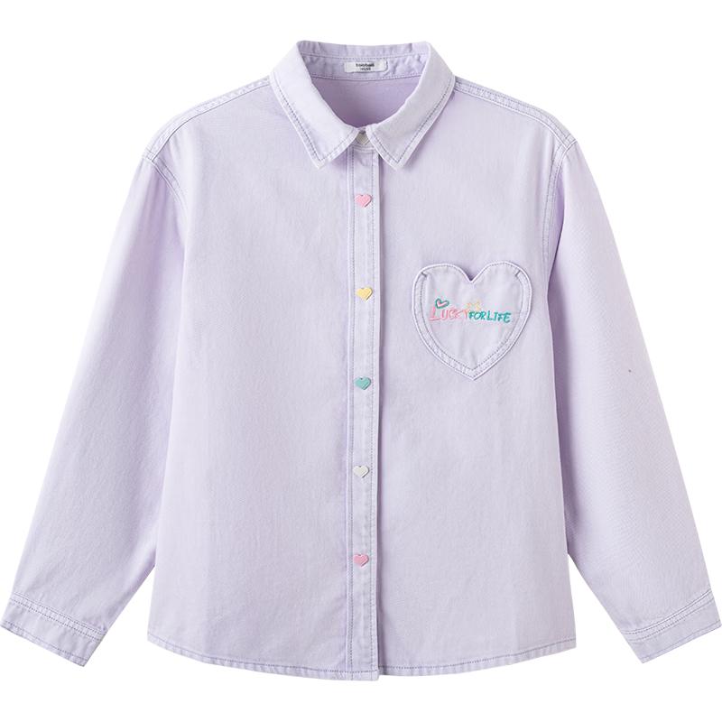 Balabala Kids' Long-Sleeve Denim Shirt