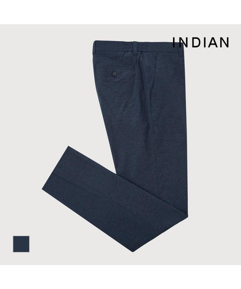 INDIAN Textured Np Elastic Waist Pants_Miedl4M2421