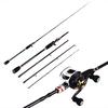 Casting Rod 2.1M 4 Piece Carbon Graphite Portable Baitcast Rod Inshore Fishing Pole Freshwater