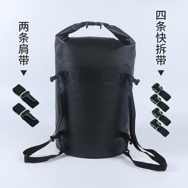 Waterproof Bike Pannier Bag 50L 80L Outdoor Cycling Tail With Quick-Release Straps Motorbike Touring Travel Storage