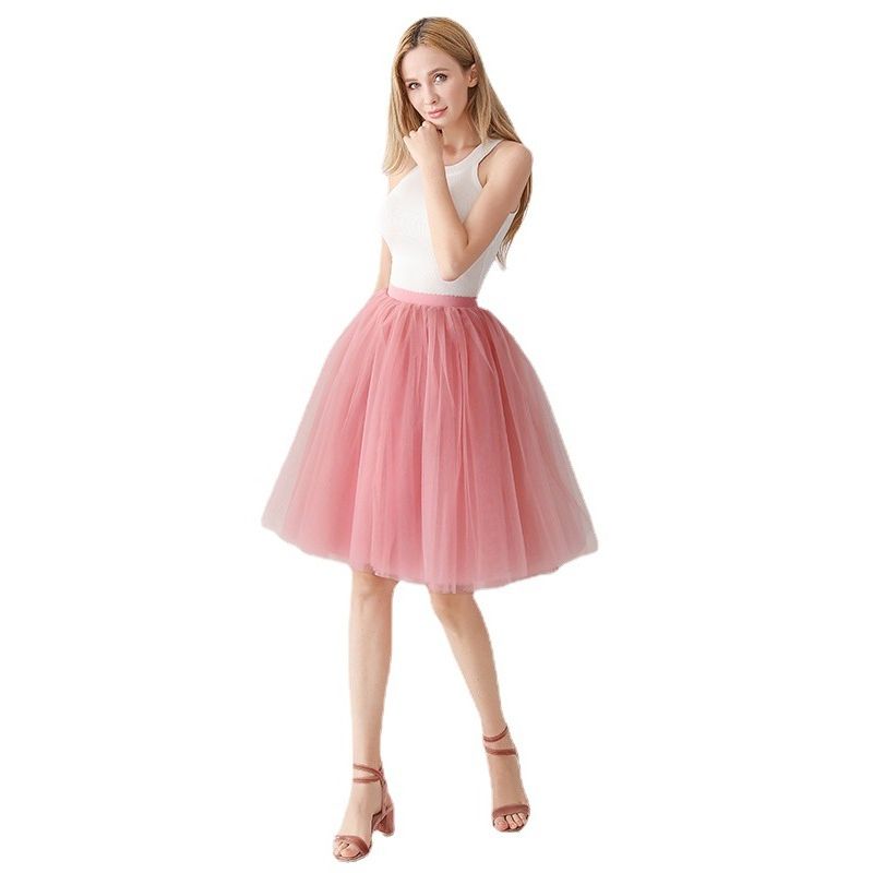 Solid Color Elastic Waist Loose Skirt Solid Elastic Waist Loose Skirt for Women