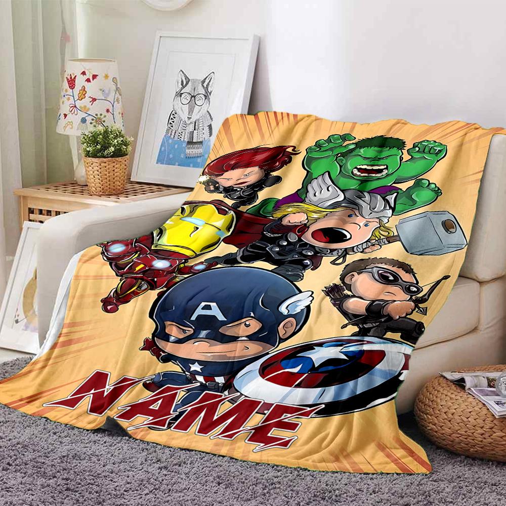 Custom Name "Spider-Man: Web Heroes" blanket for Couch & Bed, Plush Cozy Fuzzy Blanket Super Soft & Warm Blankets for Fall and Winter. 090816