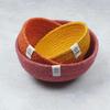 Jute Mini Bowls Set Of Three - Fire